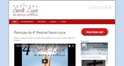 Desktop Screenshot of festival.santaluziagardenia.org.br